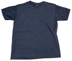 Fruit Loom Dark Blue T-Shirt Youth XXL 18 Boys V-Neck Cotton Blend Stretch - Picture 1 of 2