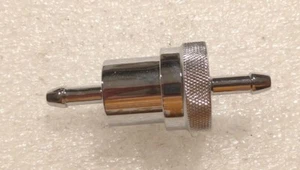 FILTRO BENZINA MOTO CROMATO APRIBILE PER TUBO DA 6 MM 2220A - Foto 1 di 3