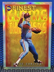2022 Topps Finest Flashbacks STEVE CARLTON Philadelphia Phillies Flame Throwers - Picture 1 of 2