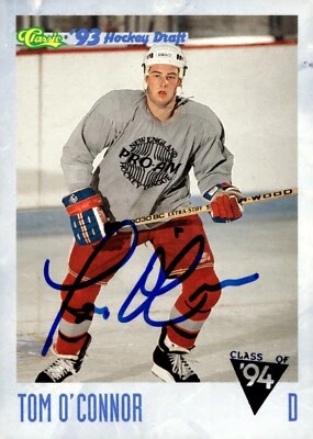 Tom O'Connor - Signed 1993-94 Classic Hockey Draft Card #107 - Image 1 of 2