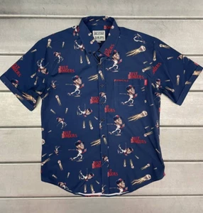 RSVLTS MLBPA Boston Red Sox Camisa Abotonada Para Hombres Pequeña JD Martinez Just Dingers - Imagen 1 de 9