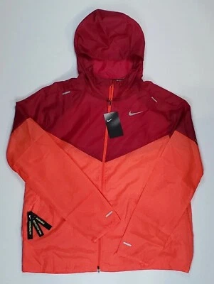 Nike Sportswear Mens Large L Windrunner Running Jacket Red Orange CK6341-644 - Image 1 of 4
