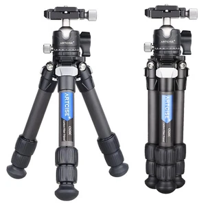 Tabletop Tripod Desktop Tripod, Mini Carbon Fibre Tripod All-Metal CNC Ball Head - Imagen 1 de 12