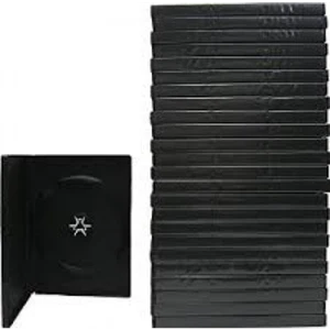 15 x Black Single DVD Case 14mm Spine New Empty Regular Cover Cases High Quality - Picture 1 of 3