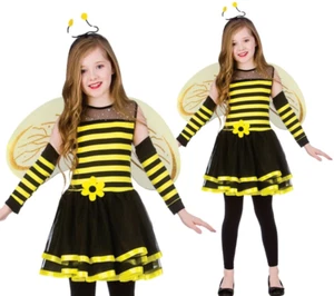 Chicas Lindas Abeja Disfraz Insecto Animal Niños Disfraz Siglos 5-13 - Imagen 1 de 7