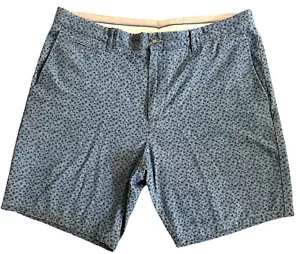 JOHNNIE-O Chino Shorts GR 36 blau 100% Baumwolle Chambray Sommer Palmenmuster - Bild 1 von 12