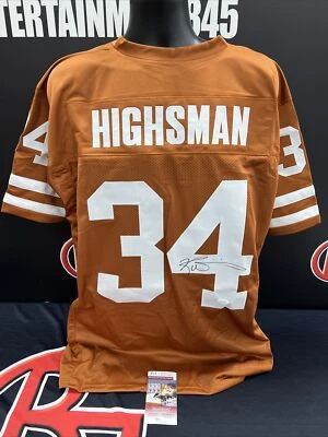Ricky Williams Signed Texas Longhorns Brown Highsman Jersey JSA - Image 1 of 4