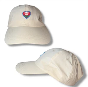 Cappello grande zio amore cuore ricamato con cappuccio floreale regolabile beige OSFM - Foto 1 di 7