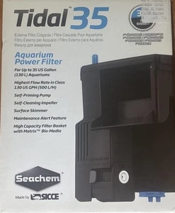Seachem Laboratories Tidal 35 Power Filter Black, 1 Each/130 GPH By Seachem - Picture 1 of 4