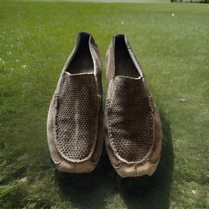 Mocassino Olukai Akepa Moc traforato in pelle scamosciata marrone scarpa da guida 13 - Foto 1 di 9