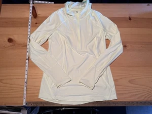 Athleta Full Zip Hooded Athletic Jacket, Neon Lime Green, Size L - Foto 1 di 11