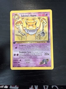 Pokemon Cards: Gym Challenge 1st Edition Uncommon: Sabrina's Hypno 56/132 - Picture 1 of 6