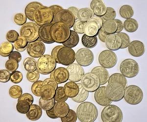 LOTE DE 79 PIEZAS MONEDAS SOVIÉTICAS URSS KOPEKS 1962 - 1991 DINERO COLECCIONABLE DE CCCP - Imagen 1 de 12