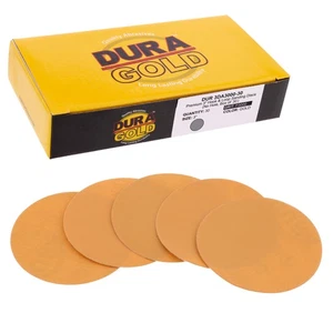 Dura-Gold 3000 Grit 3" Green Film Hook & Loop Sanding Discs for DA Sanders, 30ct - Picture 1 of 5