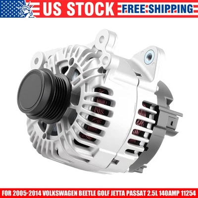 Premium 140A Alternator For Volkswagen Golf Jetta 2.5L 2010-2014 Reliable Power Foto 1 de 4