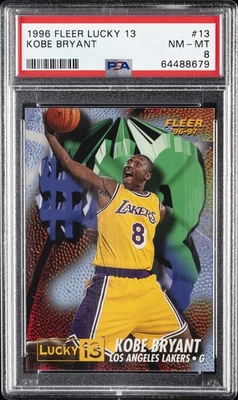 1996 FLEER LUCKY 13 #13 KOBE BRYANT PSA 8 - Image 1 of 2