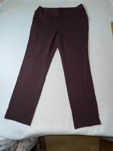 Pure Jill J Jill Affinity French Terry Slim Leg Pants Sz Large Acai Purple - Picture 1 of 10