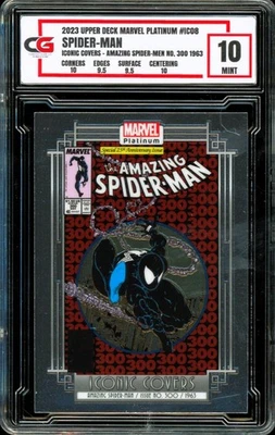 Marvel Platinum IC08 2023 cubiertas icónicas increíble Spiderman 300 1963 Venom CG 10 Foto 1 de 2