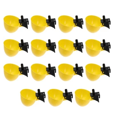  15 Pcs Hühnerfutter Geflügel Futterautomat Kleiner Wasserbrunnen - Bild 1 von 4