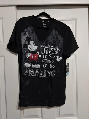 NWT Disney Mickey Tooniforms Cherokee Scrubs V Top Small - Image 1 of 4