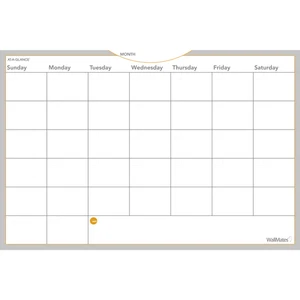 Calendario mensual de borrado en seco AT-A-GLANCE WallMates, 24" x 36" - Imagen 1 de 8