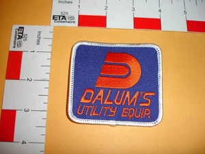 Vintage Advertising Patch Dalum's utility Equip. - Picture 1 of 3