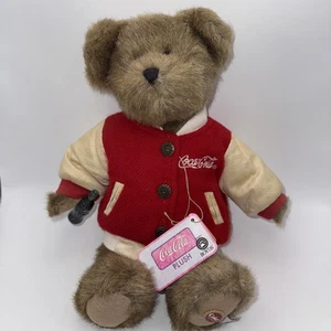 Boyds Bears Coca Cola “Collin” Letterman Jacket Coke Bottle #919915 12” Plush - Picture 1 of 11