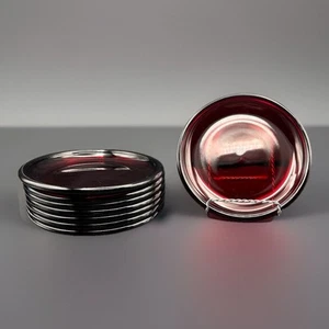 Buy 4 or 8 Arcoroc France 7" Salad Plates in "Cocoon Ruby" Produced 2000-2003 - Picture 1 of 3