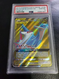 PSA 10 Latias & Latios Gx Team Up 169 Sun Moon Full Art Pokemon Card GEM MINT - Picture 1 of 2