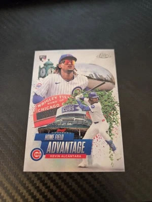 2025 Topps Chrome Home Field Advantage Kevin Alcantara Cubs Rookie #HA-25 (RC) - Image 1 of 2