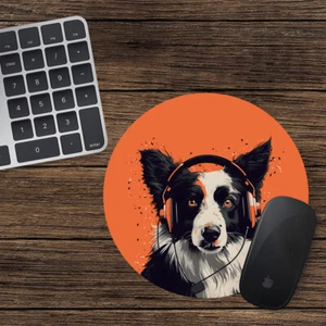 Border Collie Round Mouse Mat Pad Funny Computer PC Laptop Gift Gaming - Picture 1 of 1