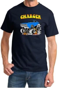 1966 1967 Charger Rad Rides Cartoon Design Tshirt NEW - Picture 1 of 13