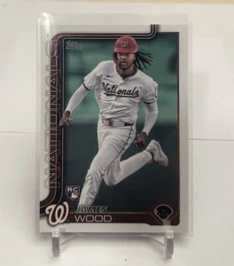2025 Topps Series 1 James Wood Base Rookie Card #181 - Washington Nationals - Picture 1 of 2