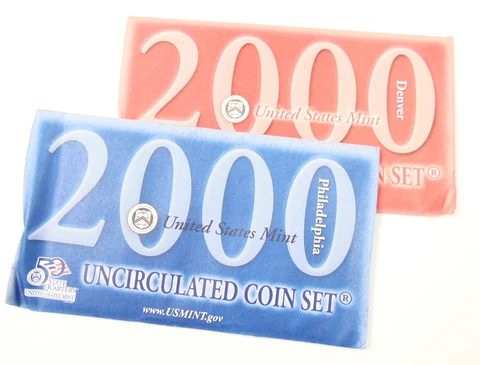 2000 US 20 Coin Mint Set Original Government Packaging ~ Free Shipping Cover