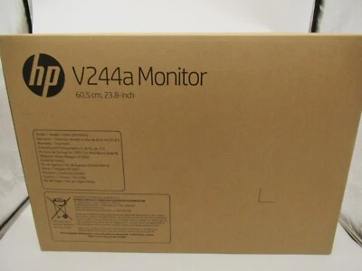 HP V244a 23.8" Full HD 1920x1080 Anti-Glare Monitor Z8W49A6 NEW IN BOX        - Image 1 of 4
