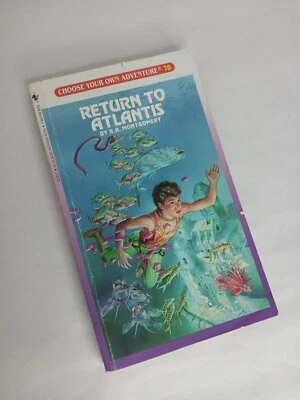 Vintage 1988 Book - Choose Your Own Adventure  78: Return To Atlantis/Montgomery - Image 1 of 3