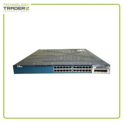 Cisco 3560X 24 Port 1GigE Ethernet Switch WS-C3560X-24P-L V02 W/ 1x C3KX-NM-1G - Image 1 of 2