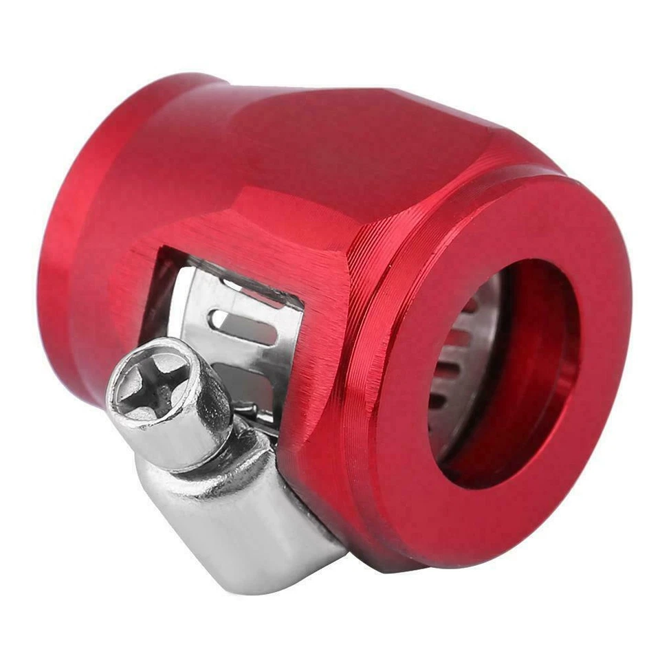 AN -6 (AN6) 16mm RED HOSE END FINISHER Fuel Oil Water Pipe JUBILEE CLIP Clamp - Image 1 of 4