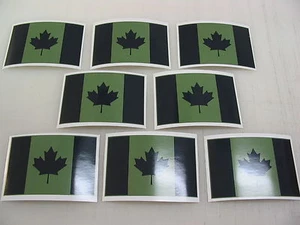 8 OD CANADA FLAG Sticker Decal LOT 4 Window Truck suv Wholesale Military Camo - Bild 1 von 2