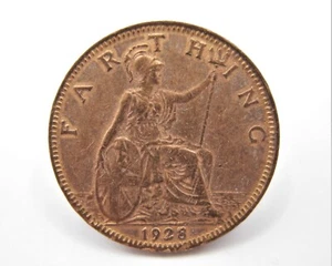 GEORGE V FARTHING 1928 WITH LUSTRE - Picture 1 of 3