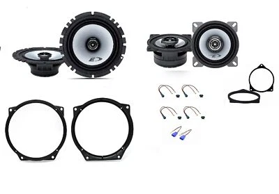 Kit 4 Haut-Parleurs Avant Alpine + Câbles Pour Mini Clubman R57 - Photo 1/4