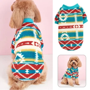 Pet Dog Coat Outdoor Puppy Knit Sweater Thermal Jumper Cat Clothes Winter Warm - Picture 1 of 10