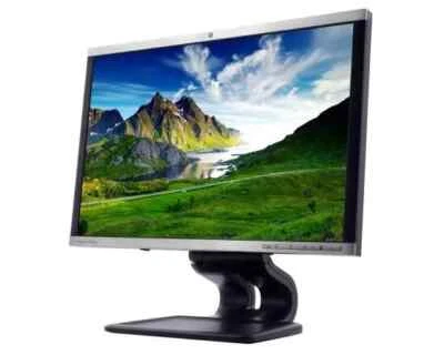 HP LA2205wg LCD Monitor 22" VGA DP DVI-D 2-Port USB w/Stand and Cables (Grade A) - Image 1 of 4