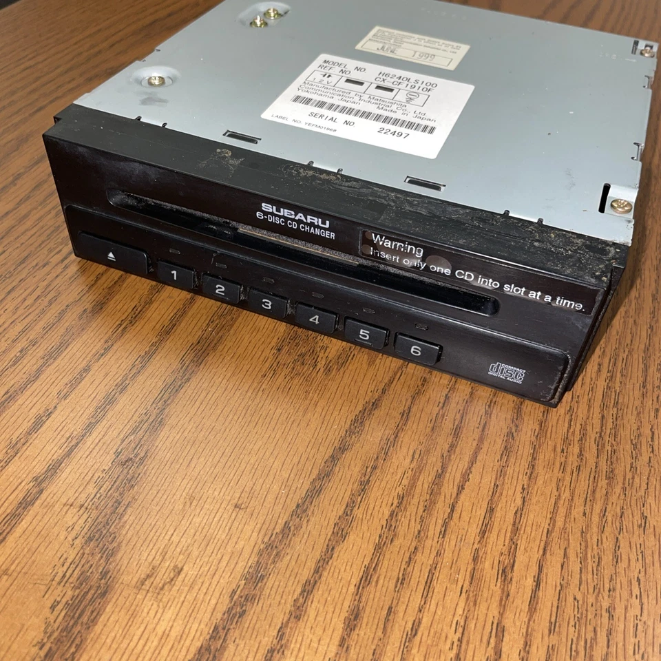 2000 2004 Legacy 2003 2005 Baja 2001 2002 Forester 6 discos cambiador de CD en tablero OEM Foto 1 de 4