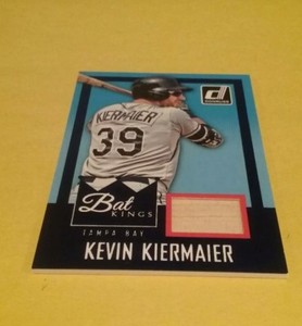 KEVIN KIERMAIER TB RAYS 2016 DONRUSS BAT KINGS RELIC CARD