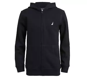 Sudadera con capucha polar con cremallera completa mediana (5) negra NAUTICA Little Boys - Imagen 1 de 2
