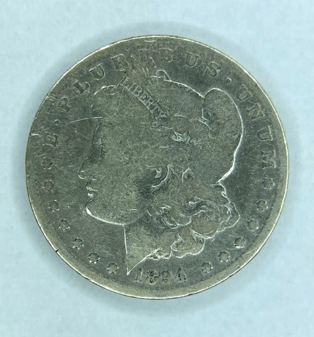 1894 O Morgan Dollar Silver VG Good - Very Good Cover