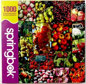 Springbock 1000 Teile Puzzle City Market 2007 - Obst & Gemüse Bauernmarkt - Bild 1 von 9