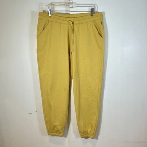 Eddie Bauer Women's Camp Fleece Jogger Pants In Yellow Size Large - Picture 1 of 7