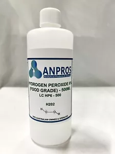 HYDROGEN PEROXIDE 6% FOOD GRADE 1L - Picture 1 of 4